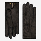 Arianna (black) – Luxurious Italian peccary leather gloves with cashmere lining - Bellanzari - Luxury Leather Gloves - Handmade in Italy - 1
