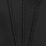 Ernesto (black) – Italian gloves in American deerskin with rabbit fur lining - Black - Bellanzari - Handmade in Italy - Luxury Leather Gloves - 4