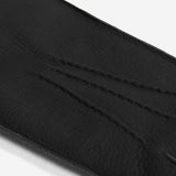 Ernesto (black) – Italian gloves in American deerskin with rabbit fur lining - Black - Bellanzari - Handmade in Italy - Luxury Leather Gloves - 5
