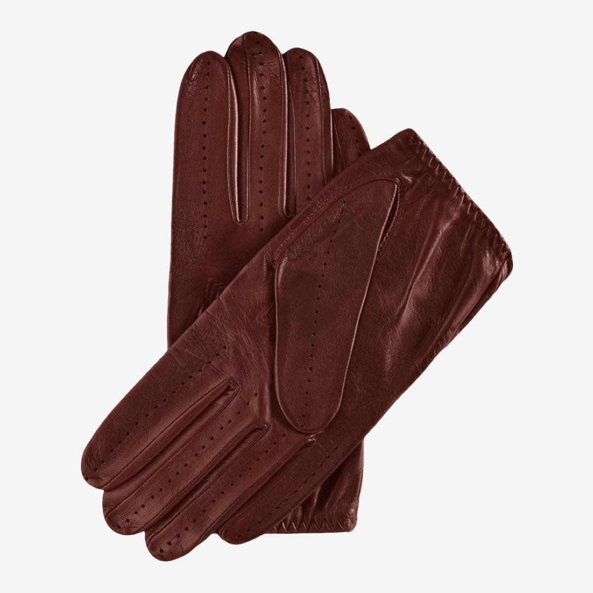 Fabio (brown) – Italian lambskin leather driving gloves for men - Bellanzari - Luxury Driving Gloves - Handmade in Italy - 2