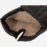 Filippo (black) - Italian peccary leather gloves with cashmere lining - Bellanzari - Luxury Leather Gloves - Handmade in Italy - 2