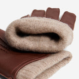 Nicoletta (brown) – Italian deerskin leather gloves with luxurious cashmere lining for women - Bellanzari - Luxury Leather Gloves - Handmade in Italy - 2