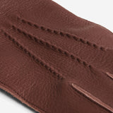 Nicoletta (brown) – Italian deerskin leather gloves with luxurious cashmere lining for women - Bellanzari - Luxury Leather Gloves - Handmade in Italy - 3