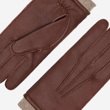Nicoletta (brown) – Italian deerskin leather gloves with luxurious cashmere lining for women - Bellanzari - Luxury Leather Gloves - Handmade in Italy - 4