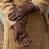 Nicoletta (brown) – Italian deerskin leather gloves with luxurious cashmere lining for women - Bellanzari - Luxury Leather Gloves - Handmade in Italy - 8