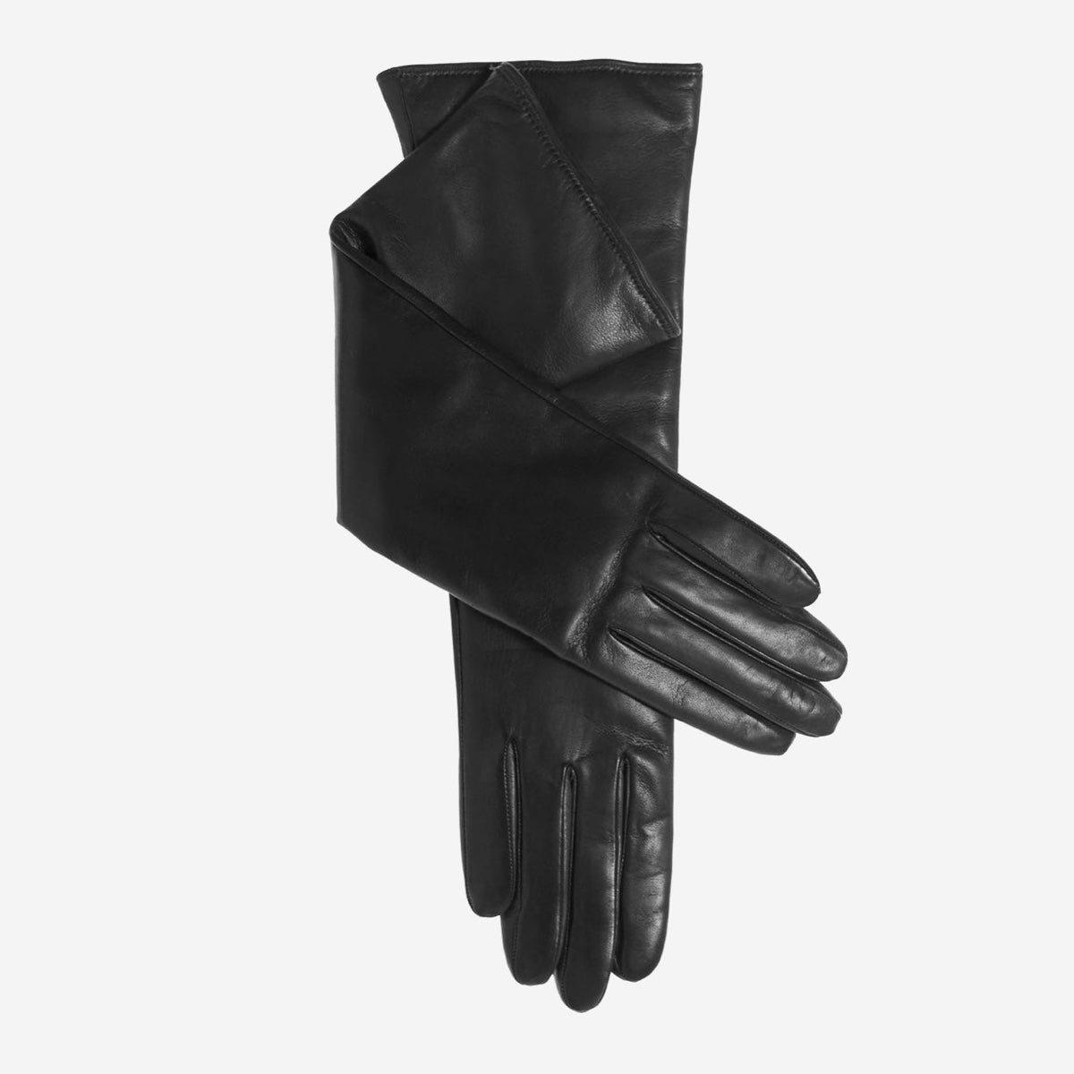 Santina (black) - Italian cashmere lined 8-button length leather gloves
- Bellanzari- Luxury Leather Gloves - Handmade in Italy - 1