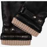 Alberto (black) - Italian lambskin leather gloves with cashmere lining & touchscreen feature - Bellanzari - Luxury Leather Gloves - Handmade in Italy - 4
