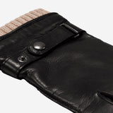 Alberto (black) - Italian lambskin leather gloves with cashmere lining & touchscreen feature - Bellanzari - Luxury Leather Gloves - Handmade in Italy - 5