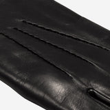 Alfredo (black) - Italian lambskin leather gloves with lambswool lining & touchscreen feature - Bellanzari - Luxury Leather Gloves - Handmade in Italy - 4