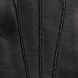 Alfredo (black) - Italian lambskin leather gloves with lambswool lining & touchscreen feature - Bellanzari - Luxury Leather Gloves - Handmade in Italy - 5