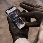Alfredo (black) - Italian lambskin leather gloves with lambswool lining & touchscreen feature - Bellanzari - Luxury Leather Gloves - Handmade in Italy - 6