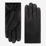 Alfredo (black) - Italian lambskin leather gloves with lambswool lining & touchscreen feature - Bellanzari - Luxury Leather Gloves - Handmade in Italy - 1