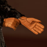 Arianna (brown) – Luxurious Italian peccary leather gloves with cashmere lining - Bellanzari - Luxury Leather Gloves - Handmade in Italy - 7
