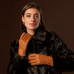Arianna (brown) – Luxurious Italian peccary leather gloves with cashmere lining - Bellanzari - Luxury Leather Gloves - Handmade in Italy - 8