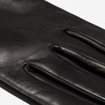 Diana (black) – Italian lambskin leather gloves with lambswool lining and touchscreen capability - Bellanzari - Luxury Leather Gloves - Handmade in Italy - 3