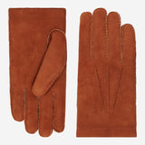 Enrico – Italian suede leather gloves with luxurious natural sheepskin fur lining - Bellanzari - Luxury Leather Gloves - Handmade in Italy - 1