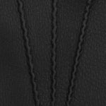 Ernesto (black) – Italian gloves in American deerskin with rabbit fur lining - Black - Bellanzari - Handmade in Italy - Luxury Leather Gloves - 4