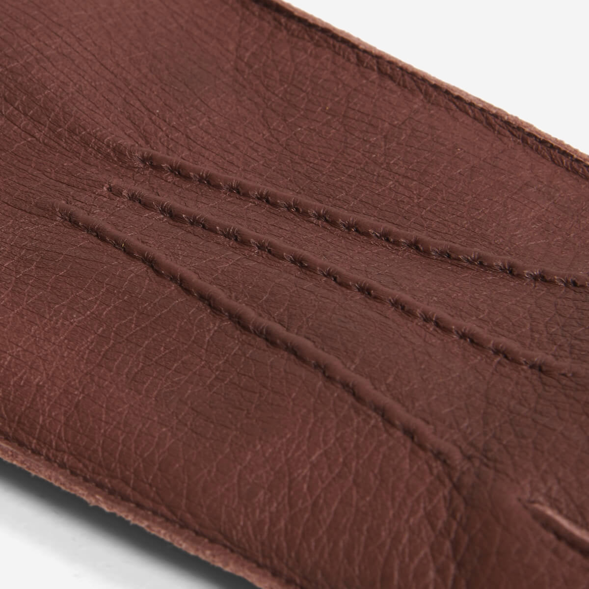 Ernesto (brown) - Italian gloves made of American deerskin leather with rabbit fur lining - Bellanzari - Luxury Leather Gloves - Handmade in Italy - 5