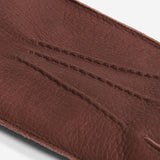 Ernesto (brown) - Italian gloves made of American deerskin leather with rabbit fur lining - Bellanzari - Luxury Leather Gloves - Handmade in Italy - 5