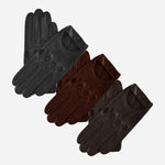 Fabio (brown) – Italian lambskin leather driving gloves for men - Bellanzari - Luxury Driving Gloves - Handmade in Italy - 3