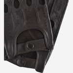 Fabio (black) – Italian lambskin leather driving gloves with touchscreen feature - Bellanzari - Luxury Driving Gloves - Handmade in Italy - 3