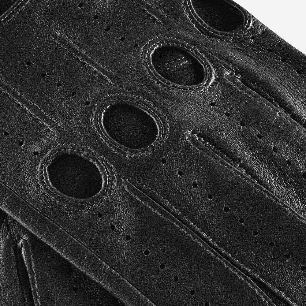 Fabio (black) – Italian lambskin leather driving gloves with touchscreen feature - Bellanzari - Luxury Driving Gloves - Handmade in Italy - 4