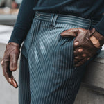 Fabio (brown) – Italian lambskin leather driving gloves for men - Bellanzari - Luxury Driving Gloves - Handmade in Italy - 6