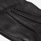 Leandro (black) – Italian-made American deerskin gloves with luxurious cashmere lining - Bellanzari - Luxury Leather Gloves - Handmade in Italy - 4