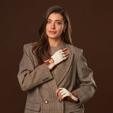 Lola (cognac) – Hand-sewn Italian lambskin leather driving gloves with crochet back - Bellanzari - Luxury Leather Gloves - Handmade in Italy - 6