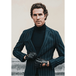Luigi (black) – Italian driving gloves in American deerskin leather - Bellanzari - Luxury Driving Gloves - Handmade in Italy - 3