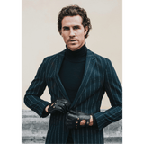 Luigi (black) – Italian driving gloves in American deerskin leather - Bellanzari - Luxury Driving Gloves - Handmade in Italy - 3
