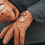 Luigi (brown) – Italian driving gloves in American deerskin leather - Bellanzari - Luxury Driving Gloves - Handmade in Italy - 5