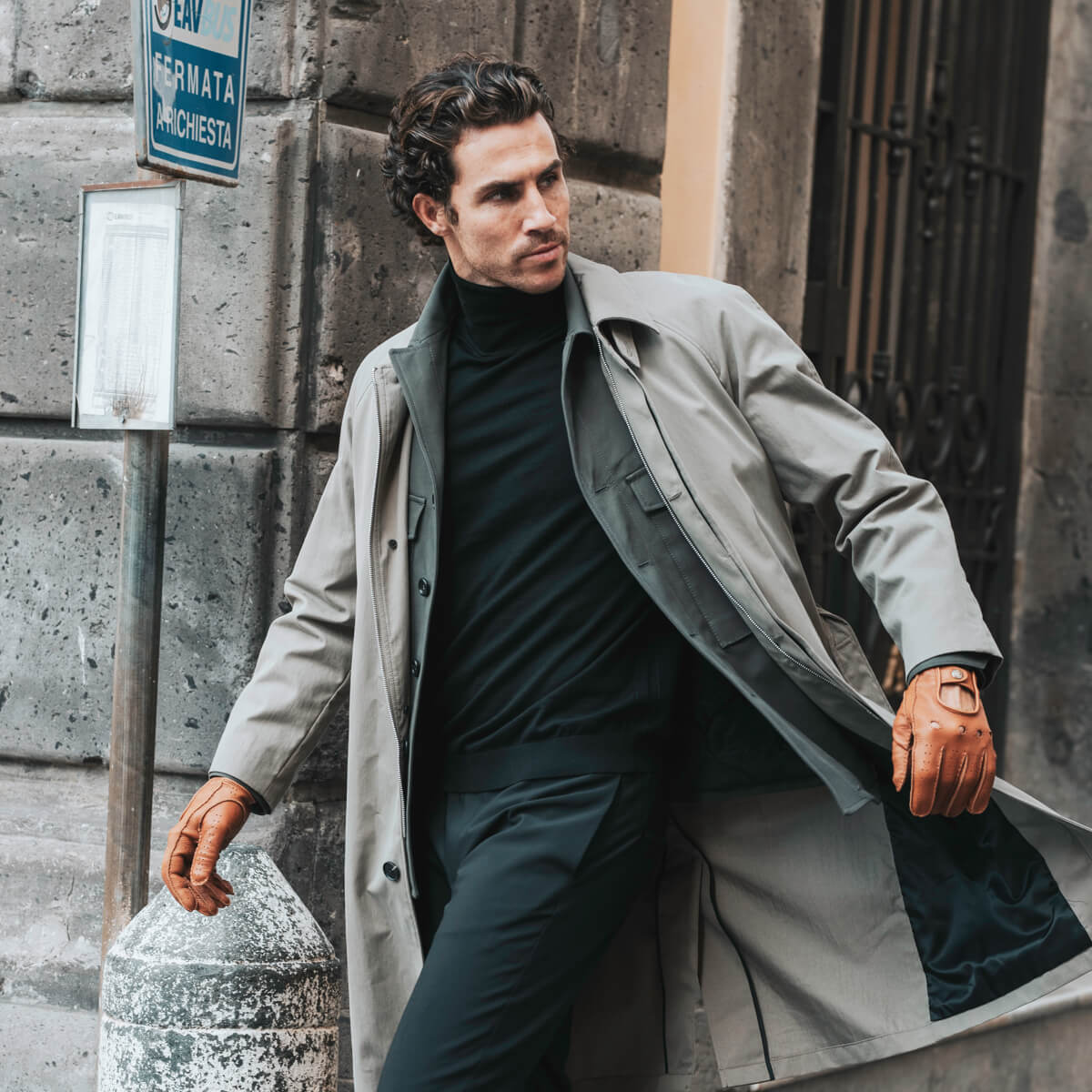 Luigi (brown) – Italian driving gloves in American deerskin leather - Bellanzari - Luxury Driving Gloves - Handmade in Italy - 7
