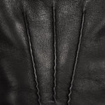 Oliviero (black) - Italian lambskin leather gloves with cashmere lining & touchscreen feature -Bellanzari - Luxury Leather Gloves - Handmade in Italy - 5