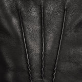 Oliviero (black) - Italian lambskin leather gloves with cashmere lining & touchscreen feature -Bellanzari - Luxury Leather Gloves - Handmade in Italy - 5
