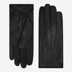 Raffaella (black) – Italian lambskin leather gloves with brown rabbit fur lining - Bellanzari - Luxury Leather Gloves - Handmade in Italy - 2