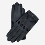 Roberta (black) - classic Italian lambskin leather driving gloves Bellanzari - Luxury Leather Gloves - Handmade in Italy- 1