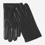 Stefano (black) - classic Italian lambskin leather gloves with cashmere lining - Bellanzari - Luxury Leather Gloves - Handmade in Italy - 1