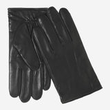 Stefano (black) - classic Italian lambskin leather gloves with cashmere lining - Bellanzari - Luxury Leather Gloves - Handmade in Italy - 1