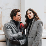 Valentina (red) - Italian lambskin leather gloves with cashmere lining  - Bellanzari - Luxury Leather Gloves - Handmade in Italy - 8