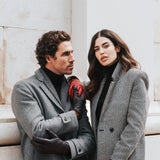 Valentina (red) - Italian lambskin leather gloves with cashmere lining  - Bellanzari - Luxury Leather Gloves - Handmade in Italy - 8